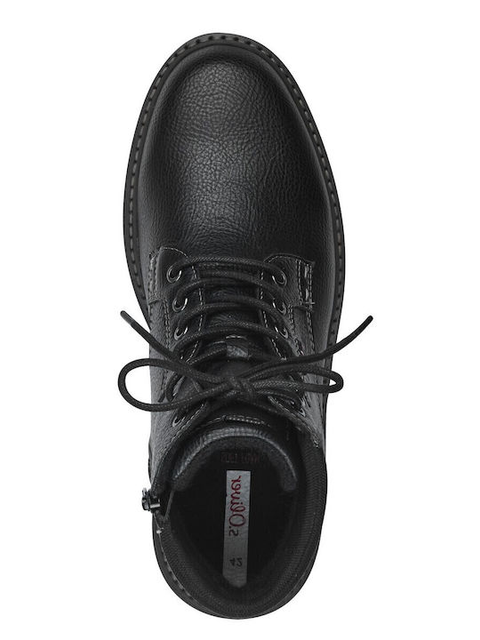Leather Black Men's Boots Anatomical