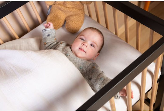 Childhome Одеяло Детски пелени за пелени 100% памук Бяло с Животно 80x100см.