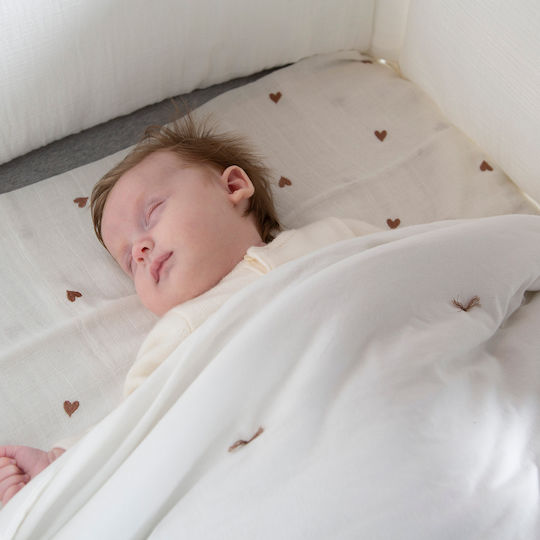 Childhome Одеяло Детско легло Бежов Ecru 100x140см.