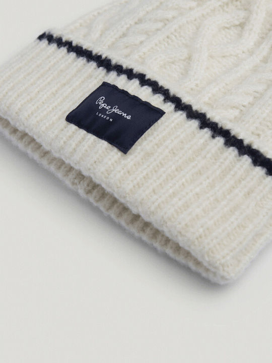 Pepe Jeans Beanie Frauen Beanie Gestrickt in Weiß Farbe