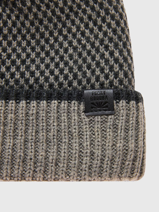 Funky Buddha Beanie Beanie Knitted in Gray color