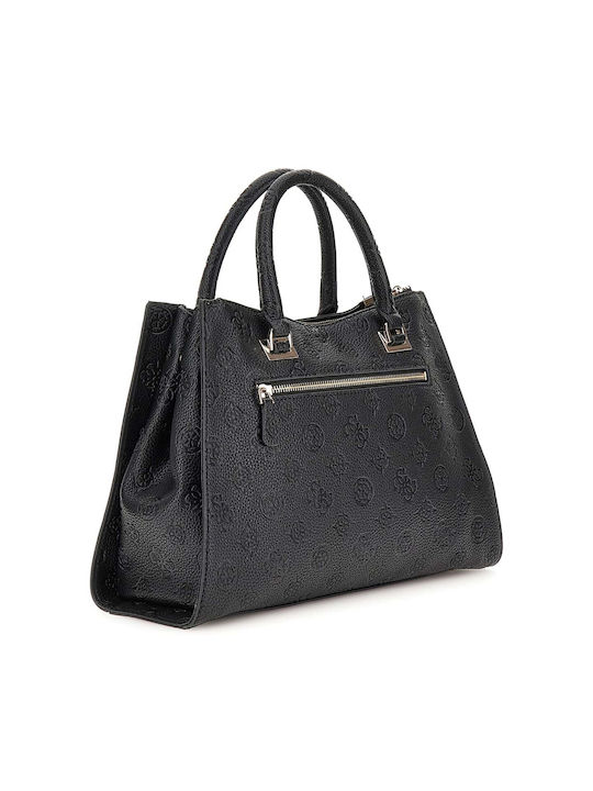 Guess Society Satchel Women's Bag Hand Black