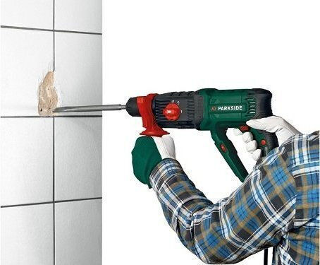 Parkside Schlag Meißelhammer Elektrisch 1050W mit Aufnahme SDS Plus