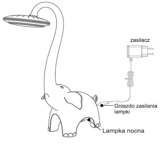 Jumi LED Kinder Schreibtischlampe Berührung Gray 9εκ.
