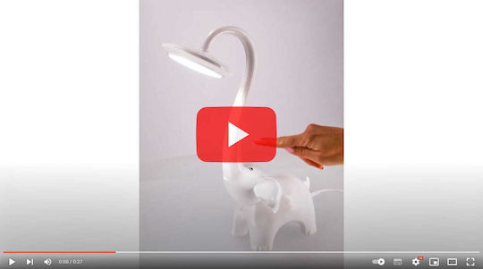 Jumi LED Kinder Schreibtischlampe Berührung Gray 9εκ.