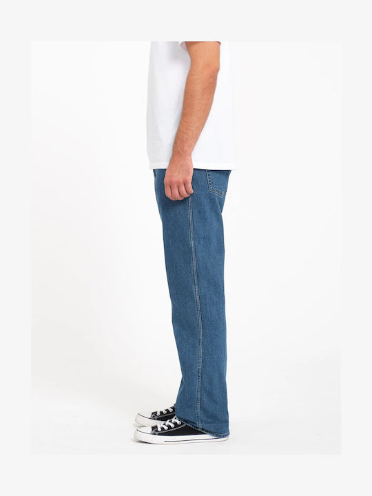 Modown Ανδρικό Παντελόνι Τζιν με Relaxed Straight Εφαρμογή Wbu