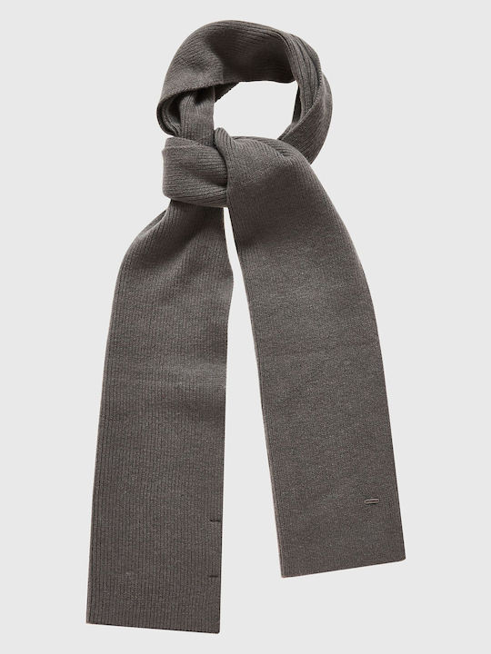 Funky Buddha Men's Wool Scarf Gray