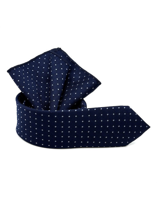 Legend Accessories Herren Krawatten Set Gedruckt in Blau Farbe