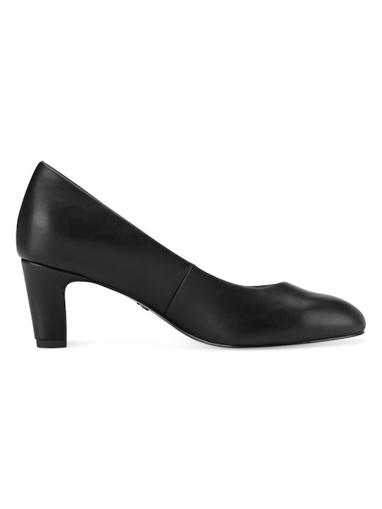 Tamaris Synthetic Leather Black Medium Heels