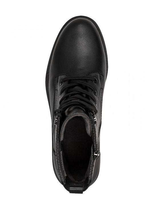 Leather Women's Ankle Boots Black