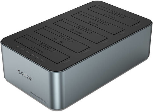 Orico Docking Station for 4 Hard Drives SATA 2.5" / 3.5" with Connection USB-C (6656C3-C-EU-GY-BP-IP)