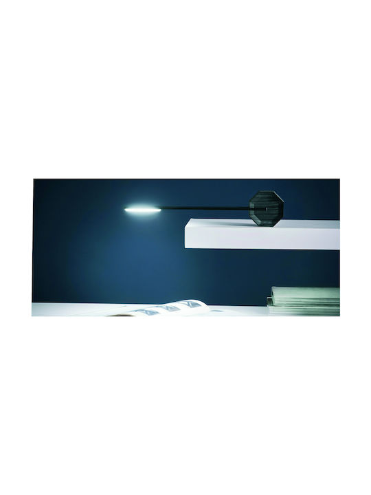 Gingko Octagon Reîncărcabil LED Lumină de Birou în Culoarea Negru