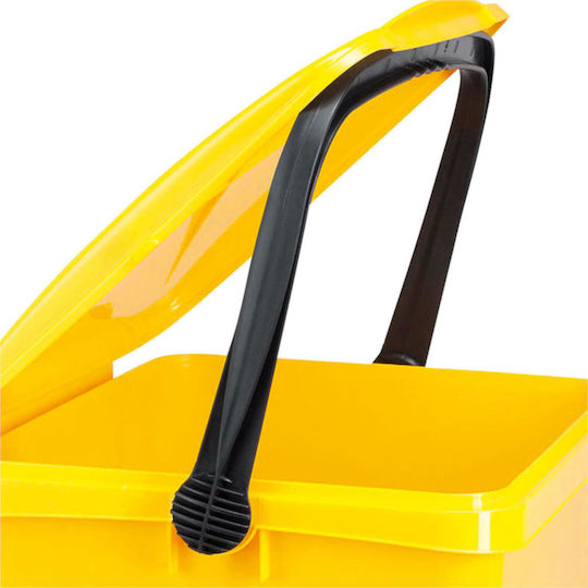 Coș de reciclare pentru sortarea deșeurilor Urba galben 21l