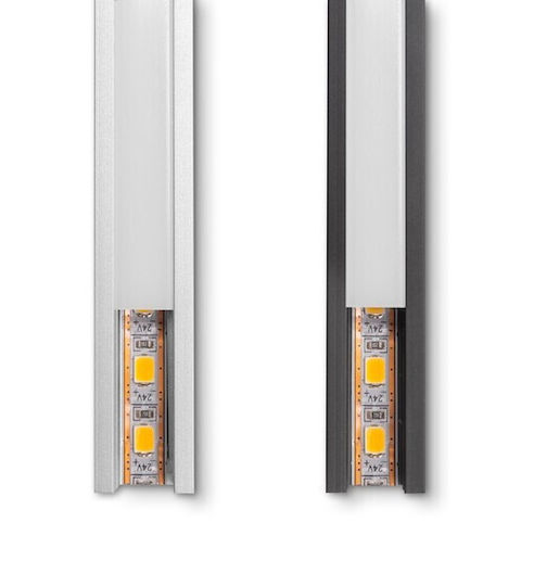 Emuca Walled Aluminum Profile for LED Strip