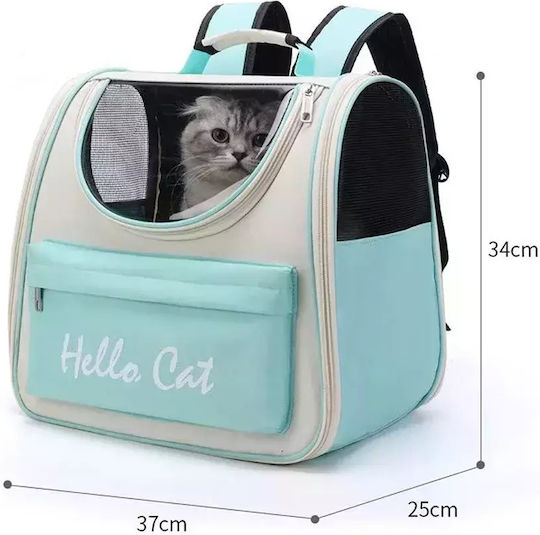 Rucksack für Hunde / Katzen bis 5.5kg Blau L37xB25xH34cm.