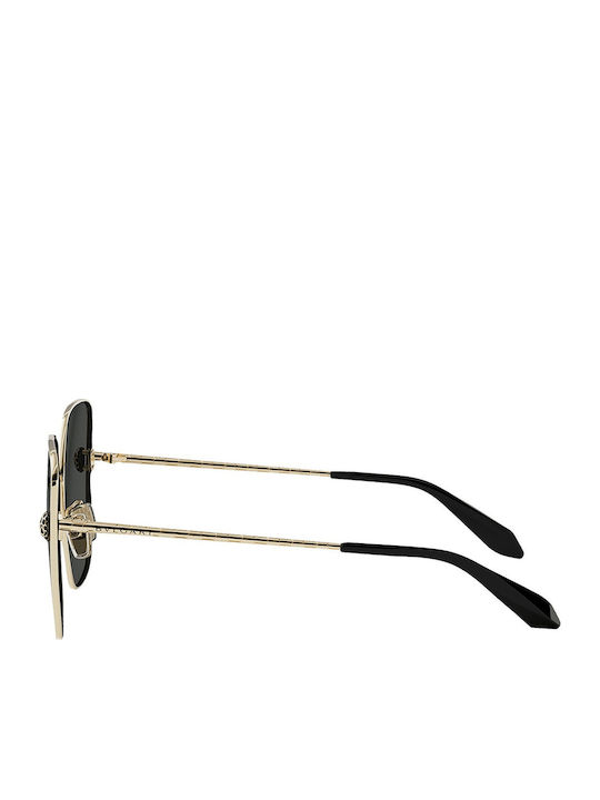 Bvlgari Damen Sonnenbrille mit Gold Metall Gestell und Gray Linse