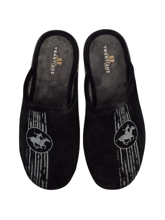 Yfantidis Men's Slipper Black