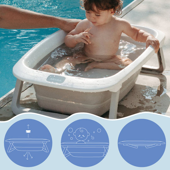 Beaba Folding Baby Bath Eazy Pop Camele Gray