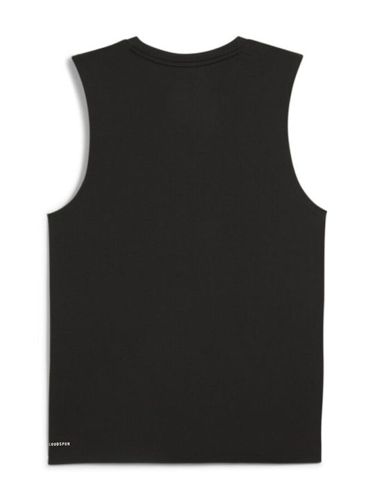 Puma Cloudspun Men's Sleeveless Blouse BLACK