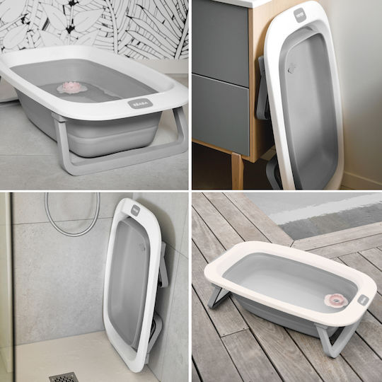 Beaba Folding Baby Bath Eazy Pop Camele Gray