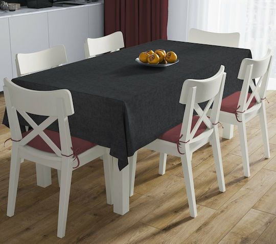 Dimcol Tablecloth Stain Resistant Set 2pcs Panama Black 140x220cm