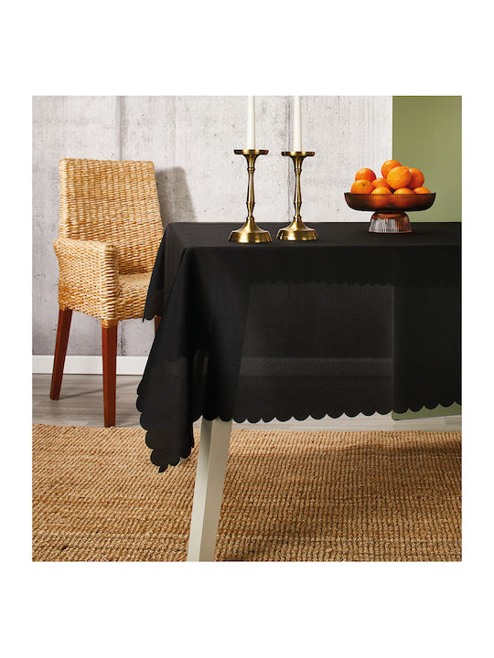 Whitegg Τραπεζομάντηλο Αλέκιαστο Black 140x220εκ.
