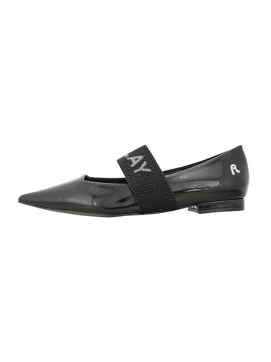 Replay Patent Leather Ballerinas Black