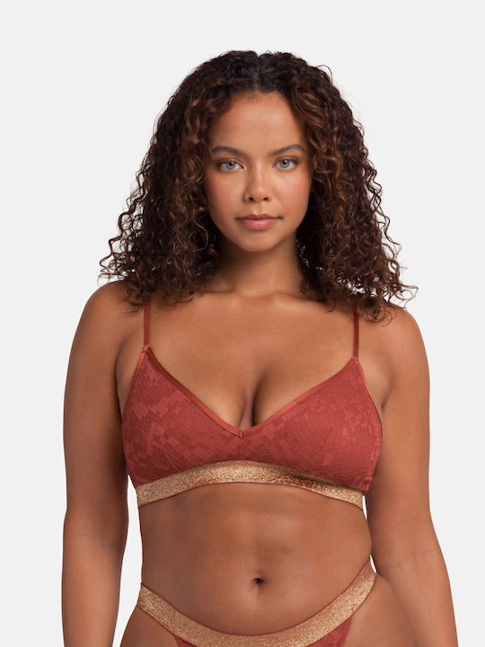 Dorina Vera Women's Bralette Bra Coral/Black