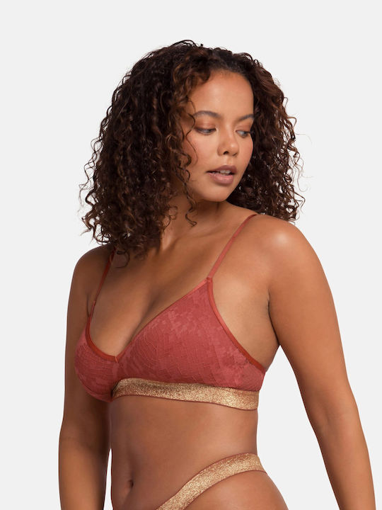 Dorina Vera Women's Bralette Bra Coral/Black