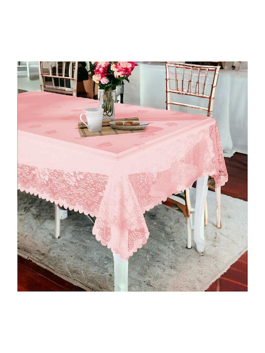 Linea Home Tischtuch Romance Dandela Poudra 160x220cm