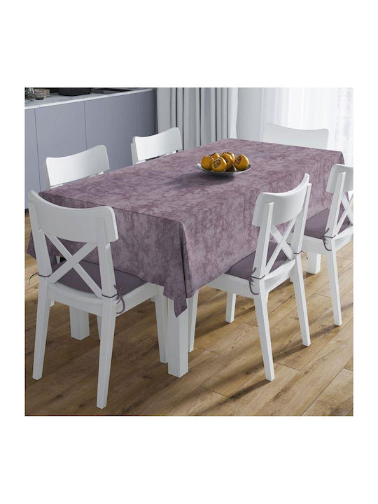 Dimcol Tablecloth Stain Resistant Set 2pcs Panama Shadow Shadow Dark Lila 140x140cm