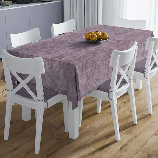 Dimcol Tablecloth Stain Resistant Set 2pcs Panama Shadow Shadow Dark Lila 140x140cm