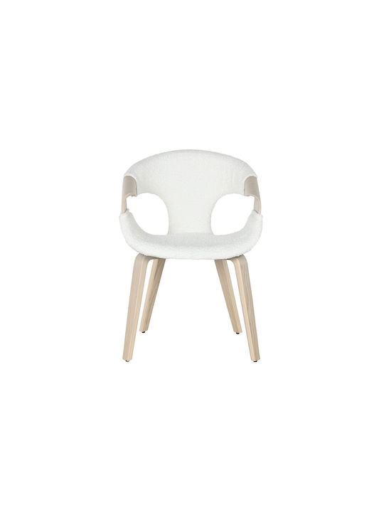 Dining Room Wooden Chair White 55.5x67.5x80.5cm