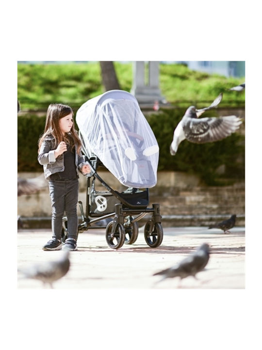 Lorelli Mosquito Net for Stroller Tulle 20020160001 with Elastic Gray 125x44cm