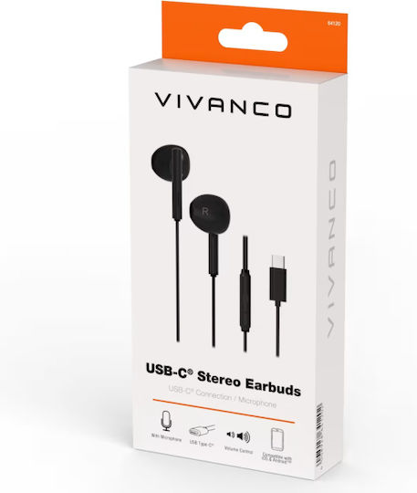 Stereo Безжични Стерео с жак USB-C Черен