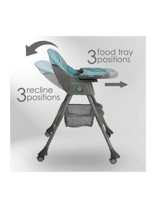 Bebe Stars Comfy Foldable Baby Highchair 2 in 1 with Adjustable Height Pine
