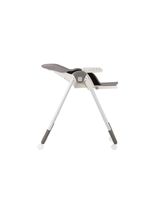 Kikka Boo Spicy Foldable Baby Highchair with Adjustable Height Grey