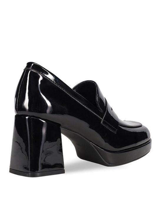 Λουστρίνι Γυναικεία Loafers σε Μαύρο Χρώμα