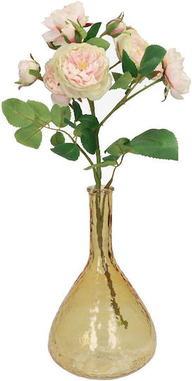 Βάζο Artelibre Ώχρα Ανακυκλωμένο Γυαλί 15.2x15.2x25.4cm