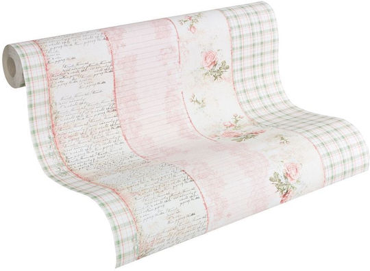 Φωτοταπετσαρία Τοίχου Floral Χάρτινη Ροζ 1005x53cm Πλενόμενη