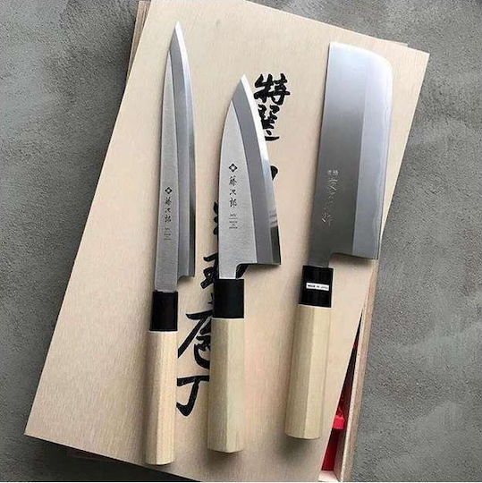Fuji Reigetsu Messer Santoku aus Rostfreier Stahl 16,5cm