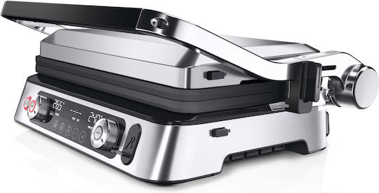 Braun Multigrill 9 Pro Настолна Електрическа Скара с Гладка и Релефна Плоча 2200W с Капак и Регулируем Термостат 37x23см