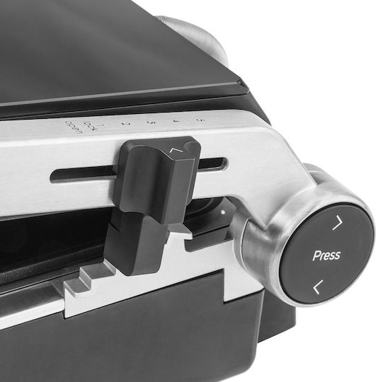 Gastroback Настолна Електрическа Скара с Релефна Плоча 2000W с Капак и Регулируем Термостат