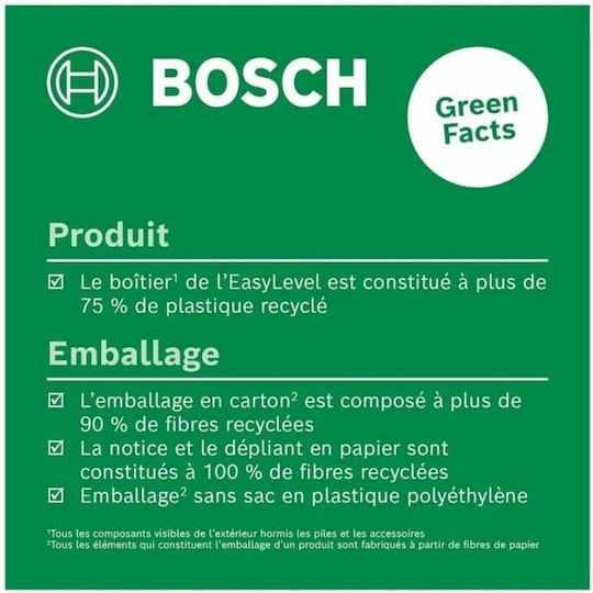 Bosch EasyLevel Γραμμικό Αλφάδι Laser Κόκκινης Δέσμης
