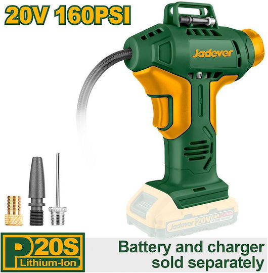 Jadever Τρόμπα Αυτοκινήτου 160PSI Επαναφορτιζόμενη χωρίς Μπαταρία 12V