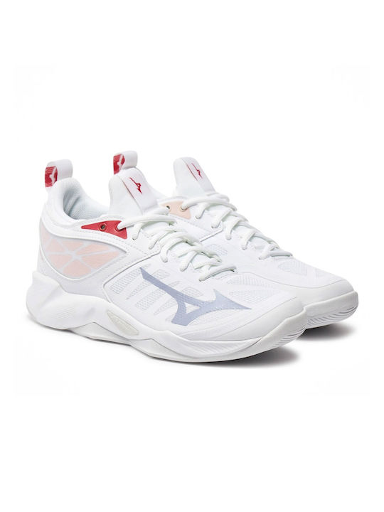 Mizuno Wave Dimension Sport Shoes Volleyball White / Soft Pink