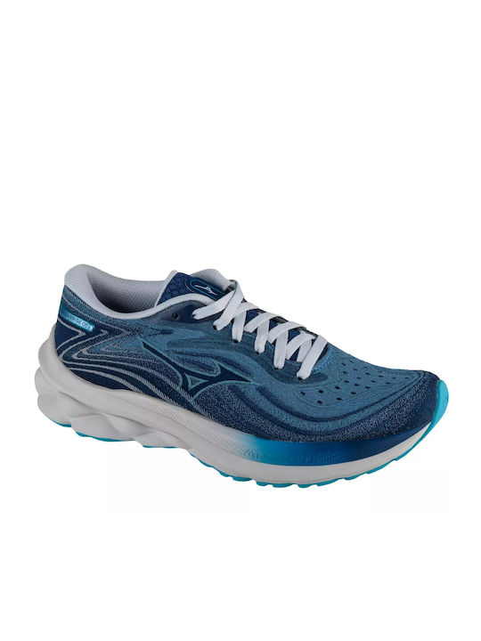 Mizuno Wave Skyrise 5 Γυναικεία Αθλητικά Παπούτσια Running Parisian Blue / River Blue / Estat