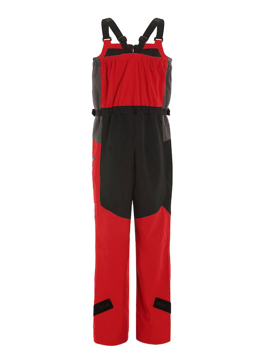 Slam a171001s00-w17 Men's Dungarees for Ski & Snowboard Red