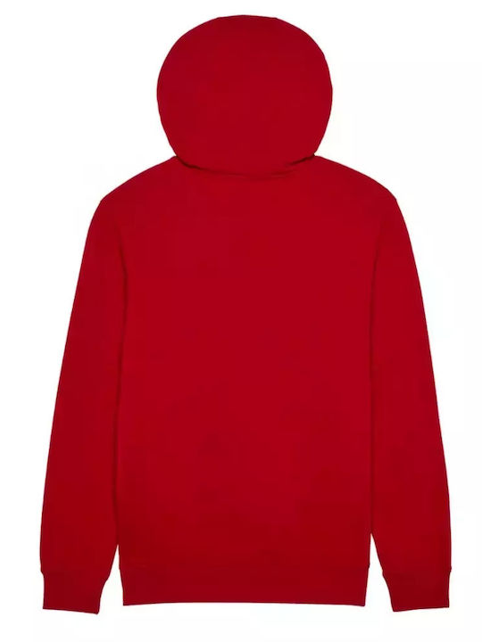 Fox Men's Sweatshirt with Hood Flame Red