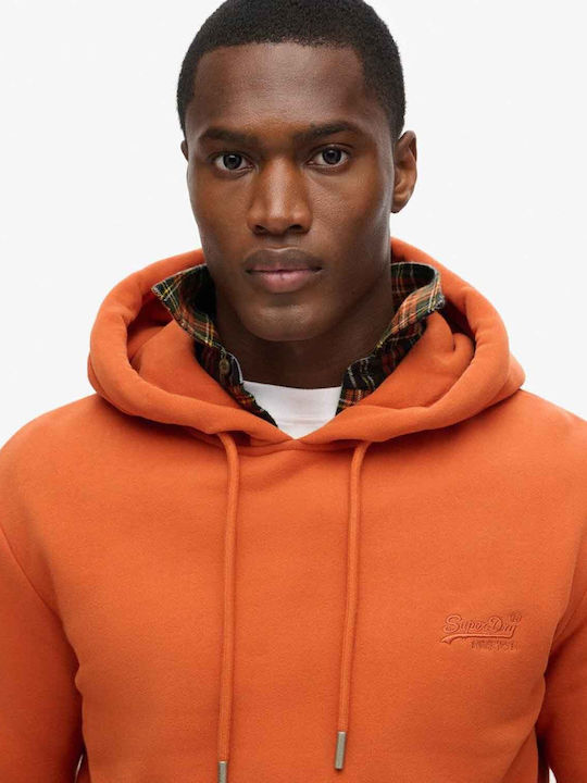 D1 Ovin Sweatshirt with Hood Brown